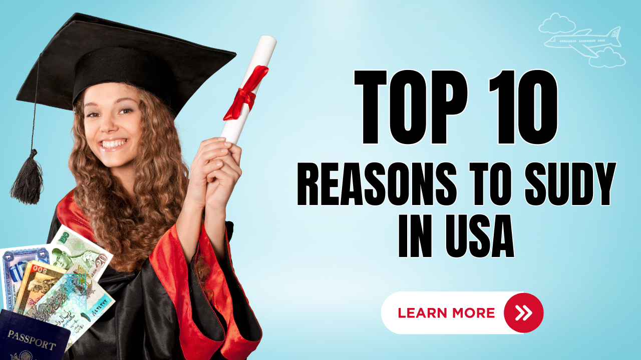 Top 10 reasons to study in the USA